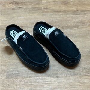 Hey Dude Black Slip-On Loafers.  Size 9.